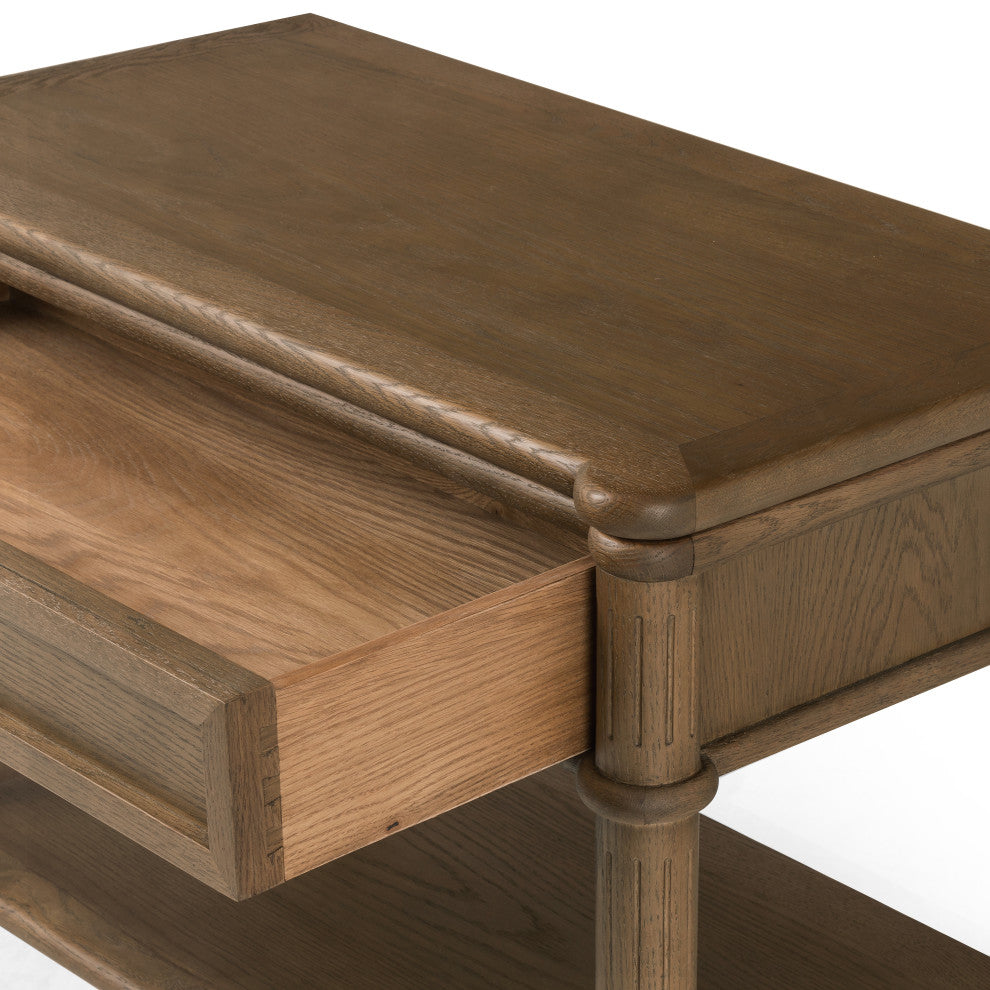 Toulouse Nightstand-Toasted Oak