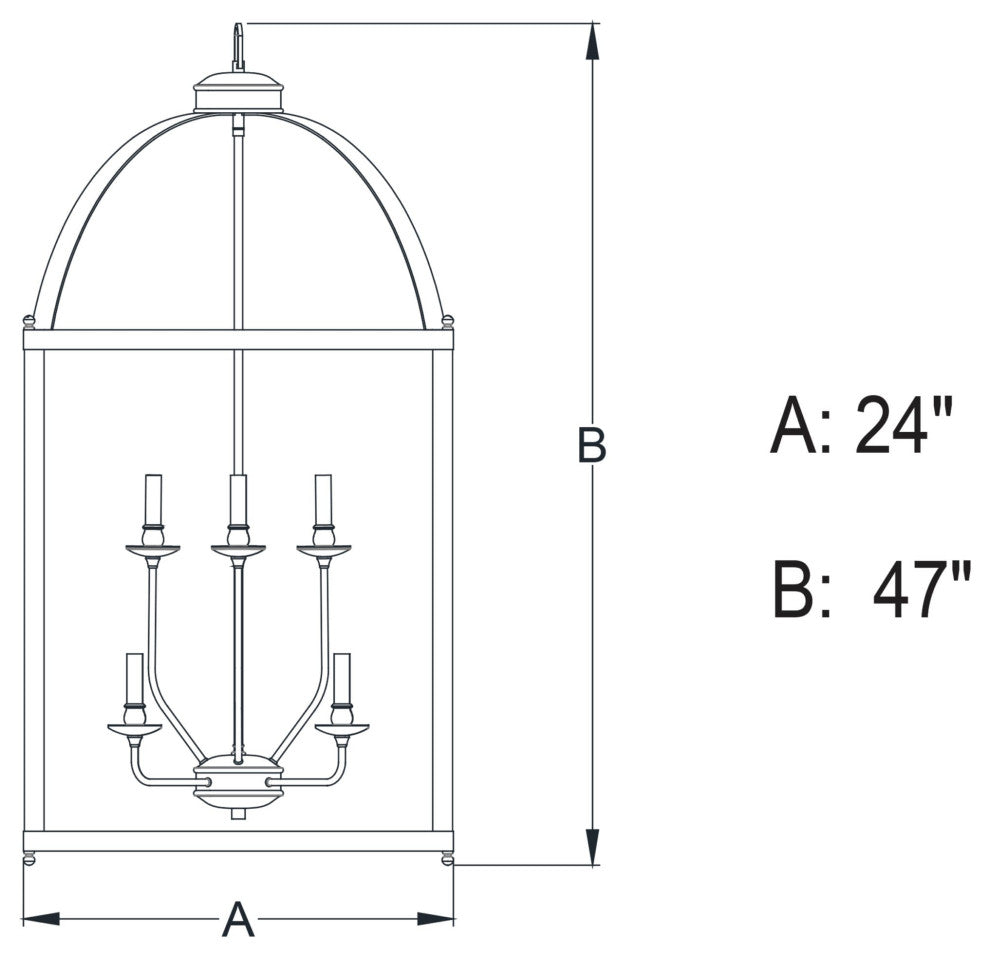 Juliet 24-in Pendant Architectural Bronze