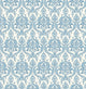 Bohemian Damask Wallpaper, Blue, Bolt