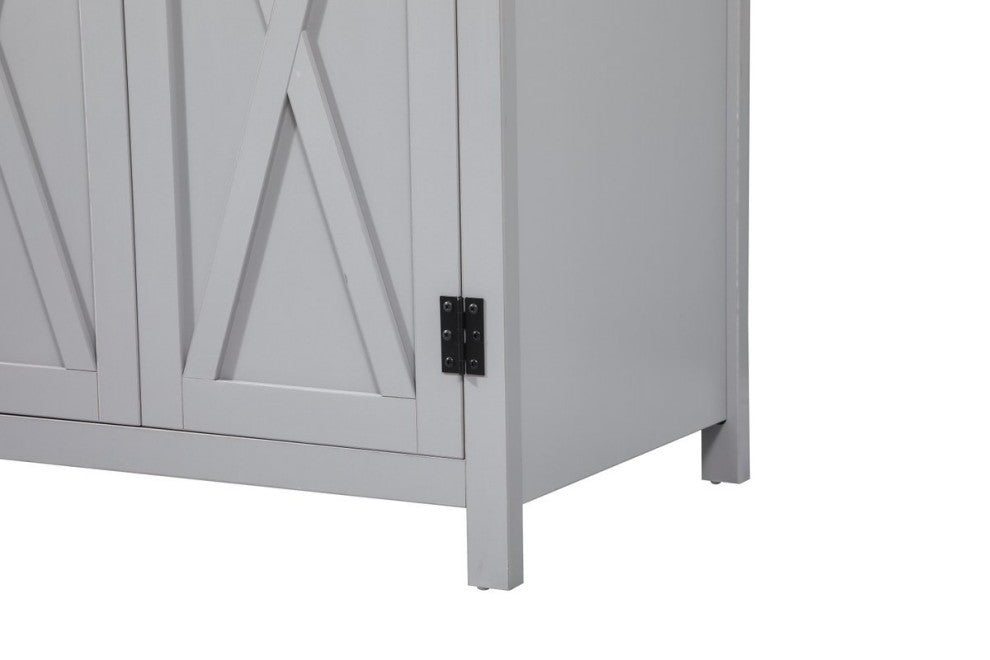 Home Living 19" Farmhouse Grey-Light Bathroom Vanity