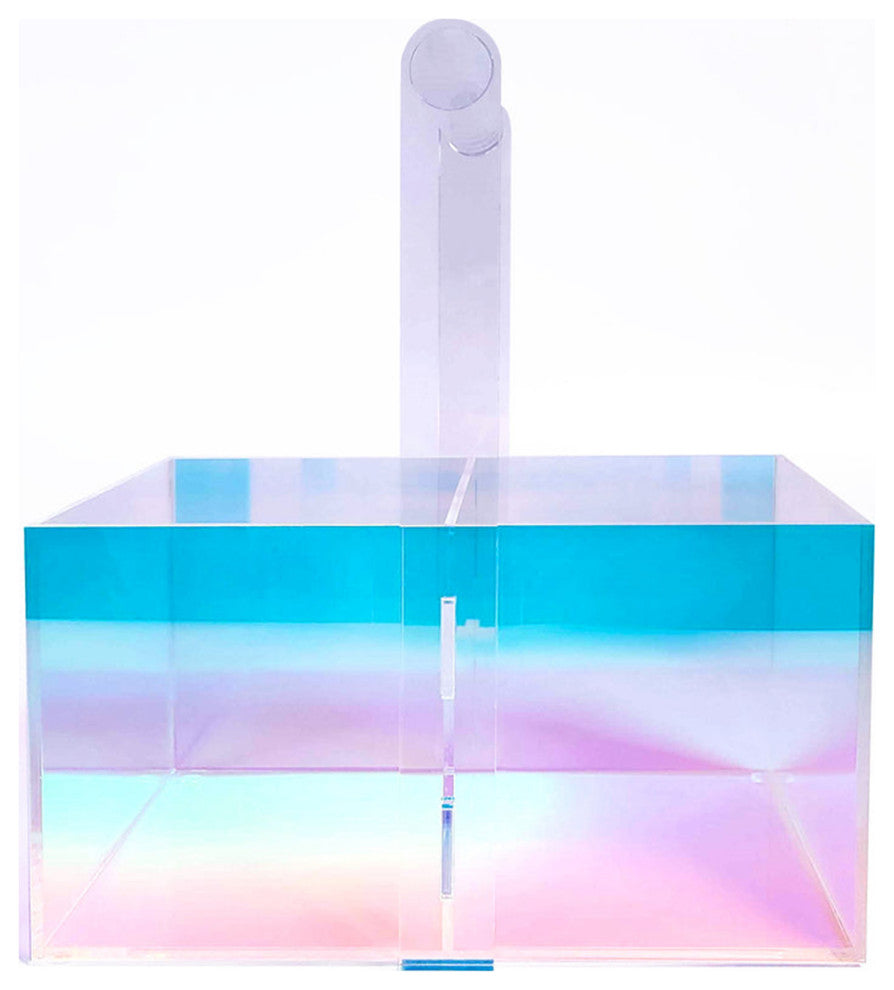 Prisma Clear Acrylic Makeup Organizer 2 Compartment
