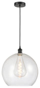 Innovations 616-1P-BK-G124-14 1-Light Pendant, Matte Black