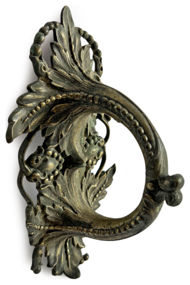 Consigned Antique Brass Art Nouveau Handle Pull