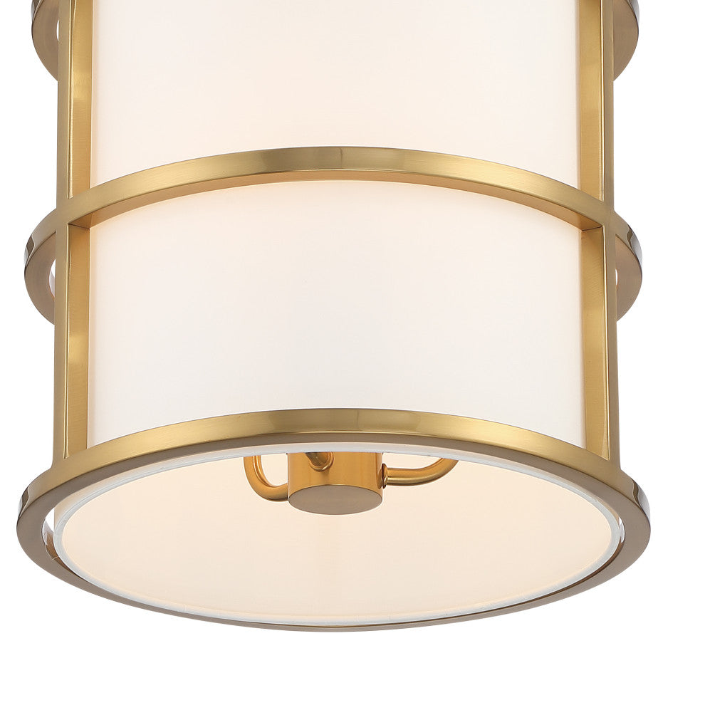 Brian Patrick Flynn for Crystorama Hulton 3 Light Luxe Gold Pendant