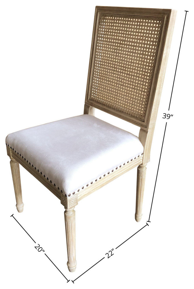 Lana Square Back Side Chair - Set of 2 Chair