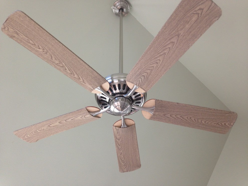 Wood Fan Blade Covers, Set of 5