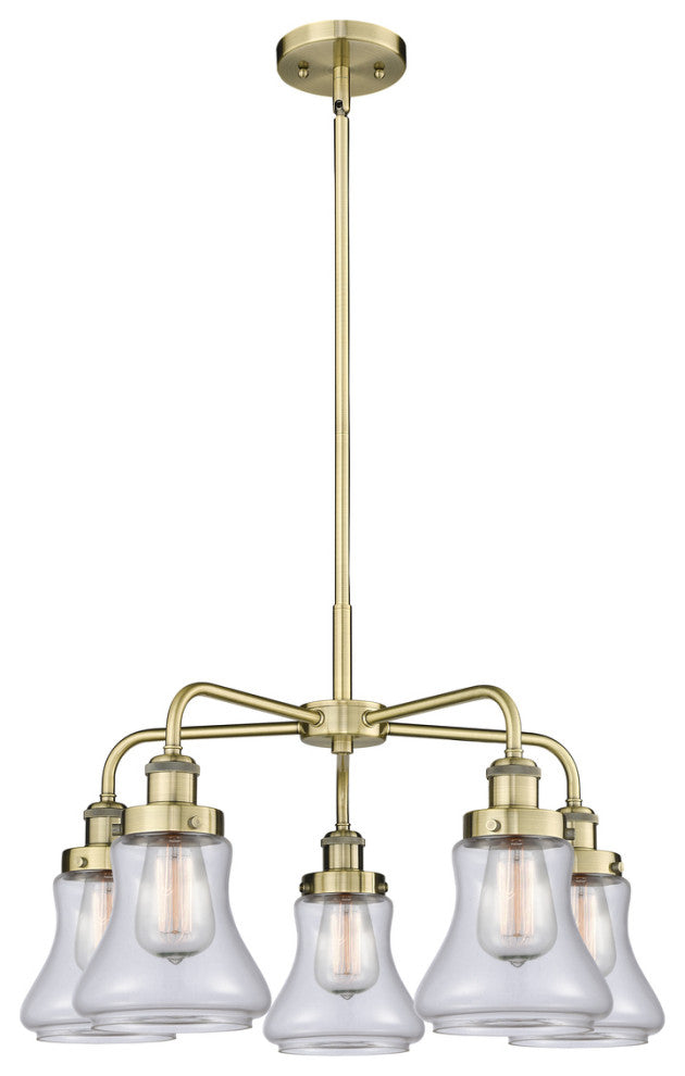 Innovations Bellmont 5 24" Chandelier Antique Brass