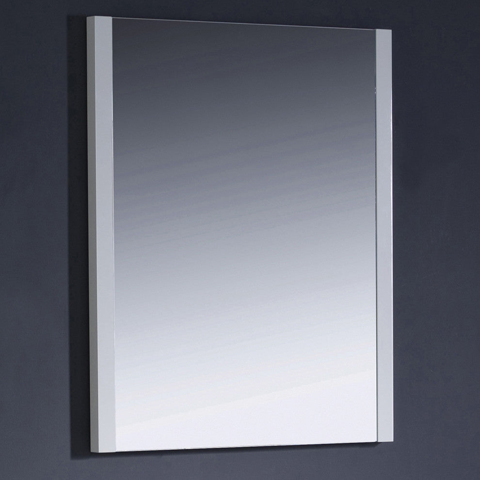 Torino Mirror, White, 26"