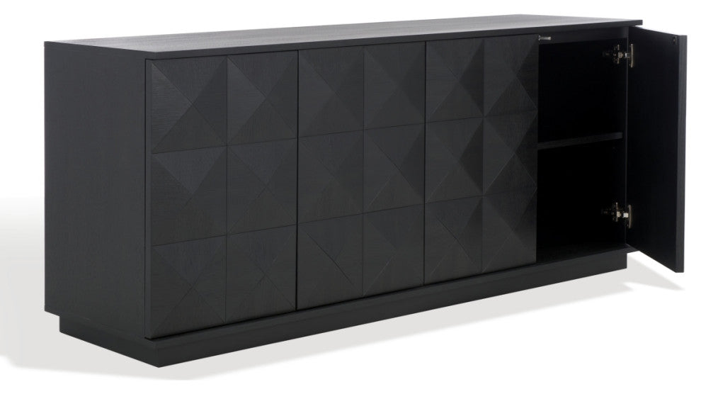 Safavieh Couture Patty 4 Door Sideboard, Black