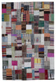 Rug N Carpet - Handmade Oriental 6' 7'' x 9' 10'' Vintage Patchwork Kilim Rug