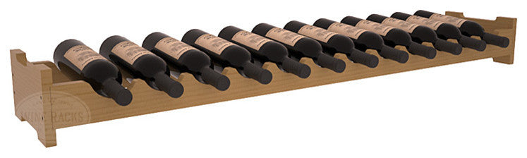 12-Bottle Scalloped Wine Rack, Pine, Oak + Satin