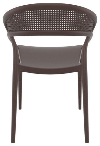 SunSet Dining Chair, Brown, Set of 2