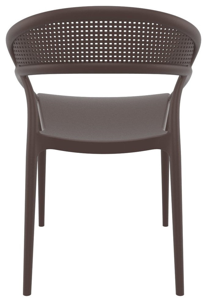 SunSet Dining Chair, Brown, Set of 2