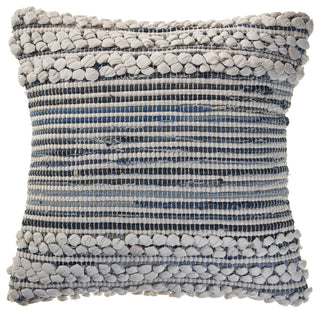 Bold Textured Navy Throw Pillow