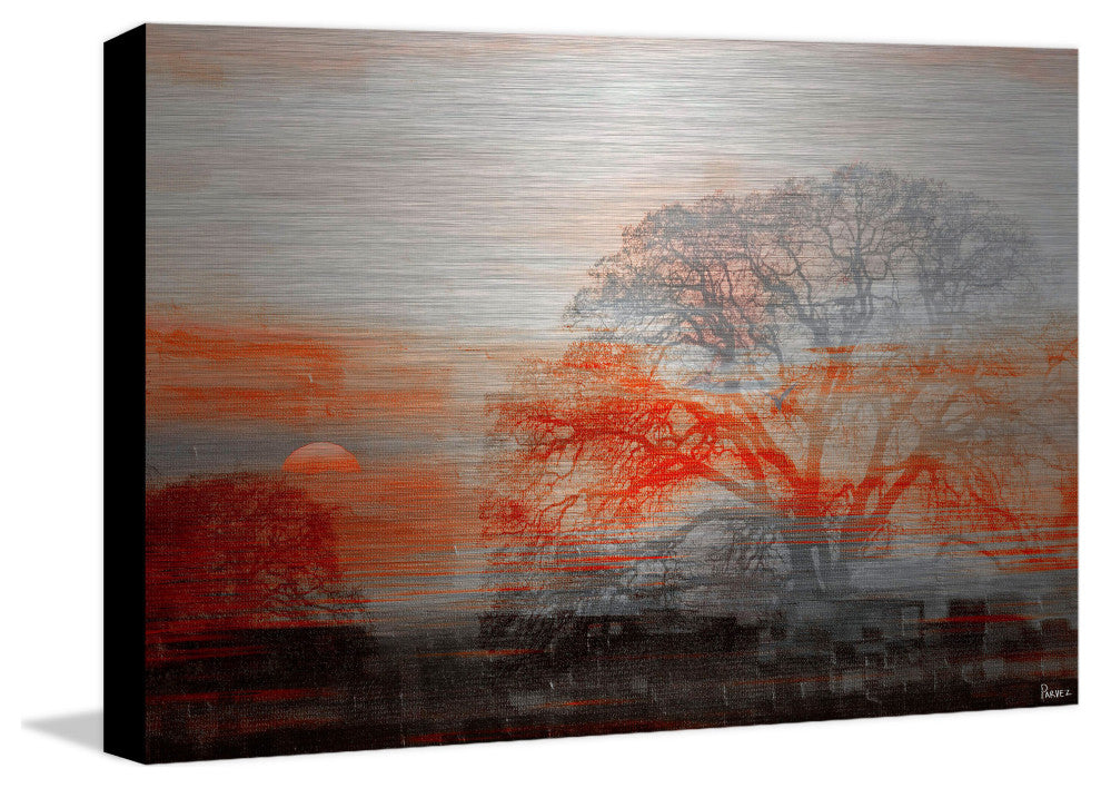 "Casa Vista" UV Ink Print on Brushed  Aluminum, 45"x30"