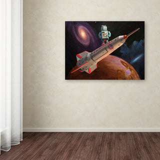 'Rocket Surfer' Canvas Art by Eric Joyner