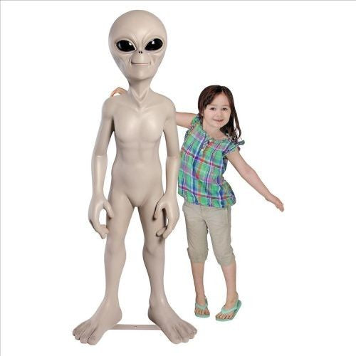 Giant Out of This World Alien Statue