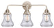 288-3W-PN-G192 Bellmont 3 Light 24" Bath Vanity Light, Polished Nickel
