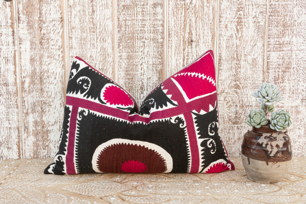 Amina Gul Suzani Lumbar Pillow