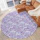 Indoor/Outdoor Seabreeze SZ7 Lavender Machine Washable 8' x 8' Round Rug
