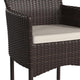 Maxim Modern Wicker Patio Armchairs Fade & Weather-Resistant Frames and Cushions