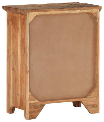 vidaXL Sideboard Storage Buffet Cabinet Solid Wood Acacia and Reclaimed Wood