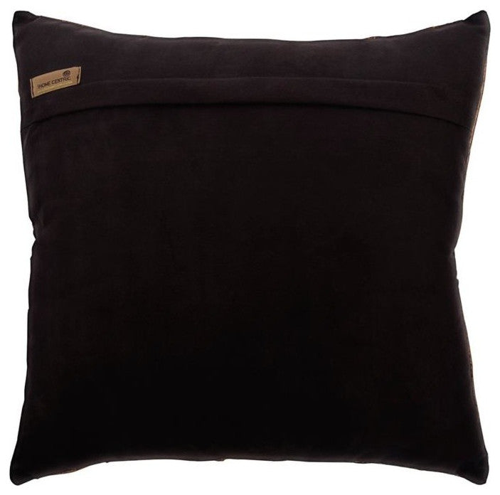 Pintucks & Textured Copper Faux Leather 18"x18" Pillow Cover, Stunning Bronzer