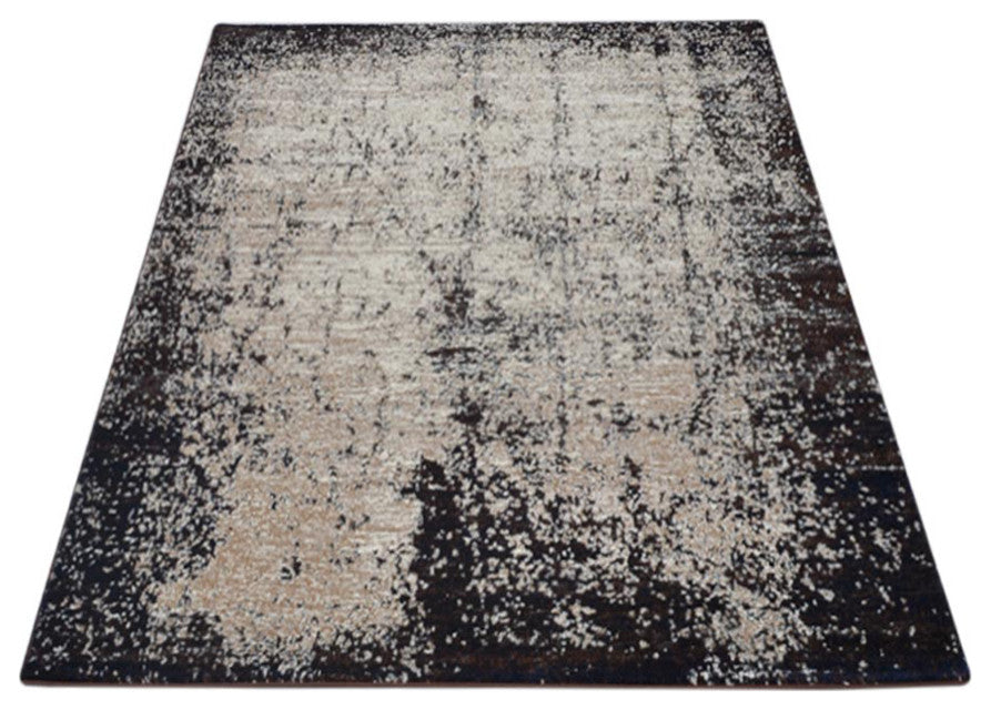 MACHINE MADE HEATSET POLYPROPYLENE AREA RUGS -Beige Brown,Contemporary, [Rectangle] 3'4''x5'