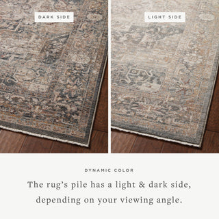 Loloi Lyra Area Rug, Denim / Sand, 2'-7" X 8'-0"