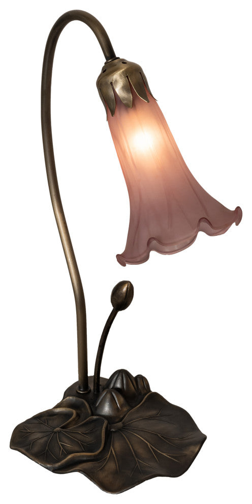 Meyda Lighting 13820 16" High Purple Pond Lily Accent Lamp