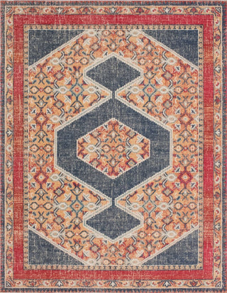 Noori Rug Low-Pile Sylvester Blue/Orange Rug