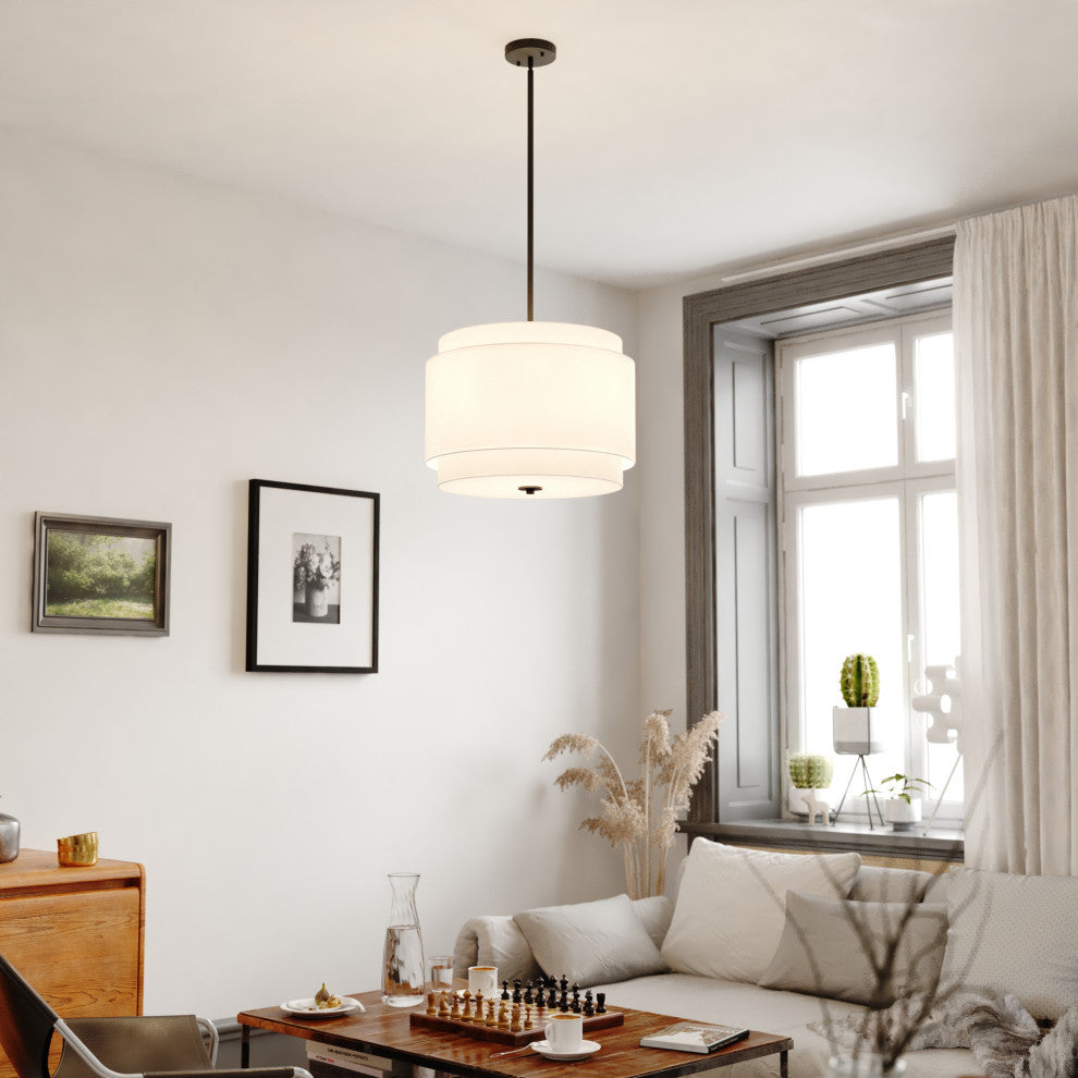 Burnaby 20.5" 4 Light Pendant Black