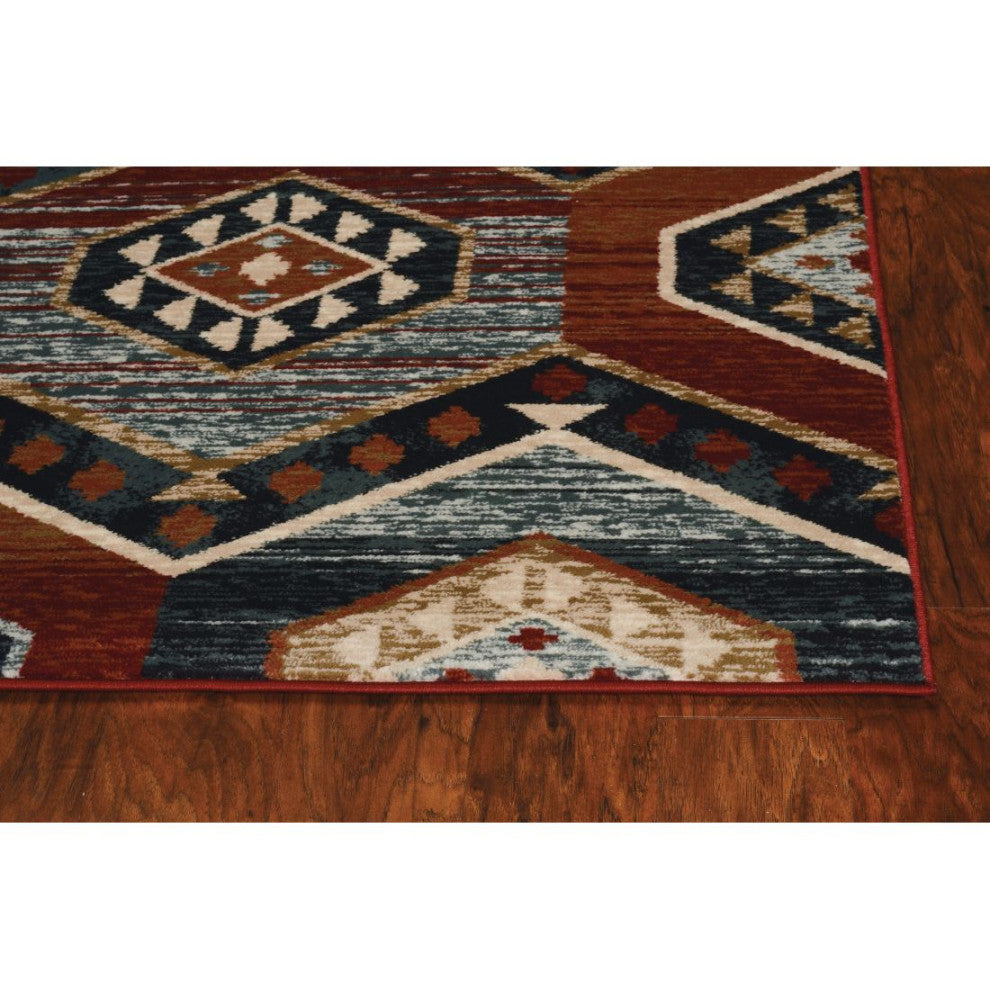 KAS Chester 5630 Red Artisan Area Rug, 5'x8'