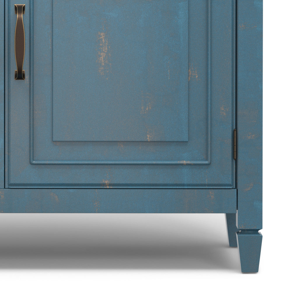 Connaught Entryway Storage Cabinet, Distressed Coastal Blue