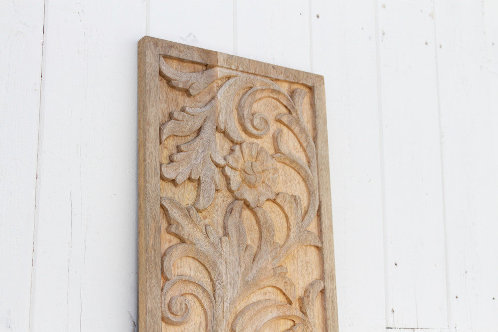 Carved Wood Indian Wall Art