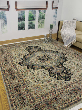 Pak-Persian Chugtai Light Gray Rug, 8'0x10'1