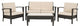 Safavieh Piscataway 4-Piece Set, Brown, Beige