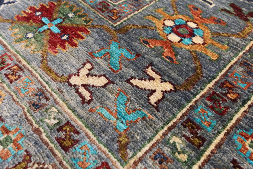Fine Turkmen Handmade Rug 6' 6" X 9' 4" - Q12493