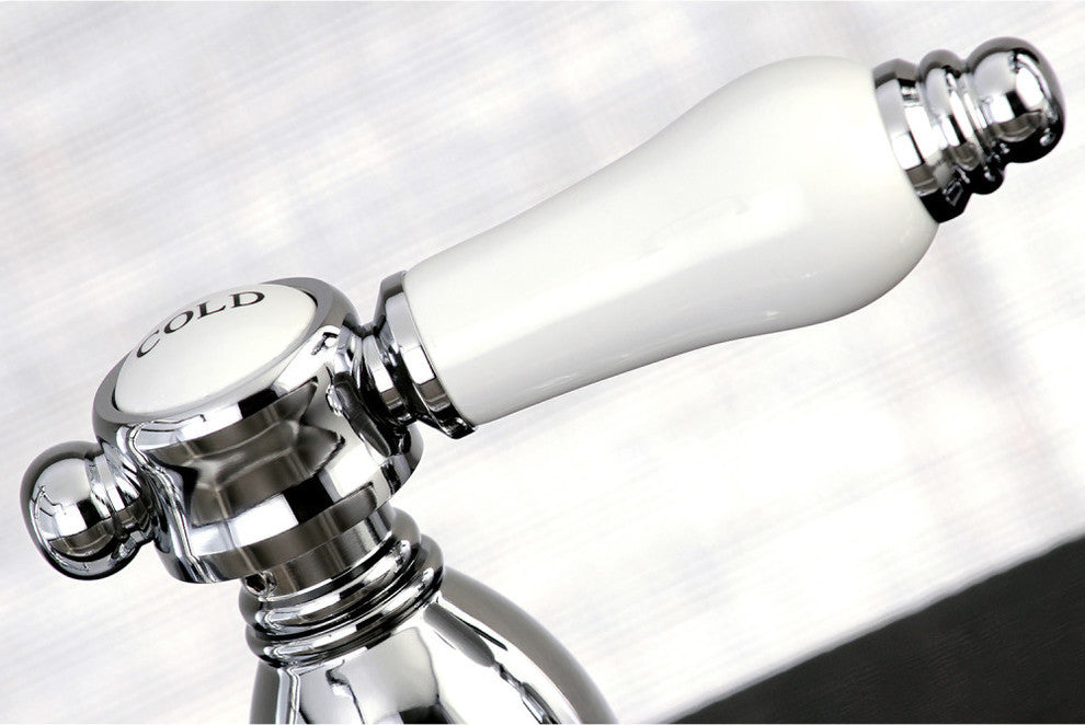 Kingston Brass Widespread Kitchen Faucet, Polished Chrome