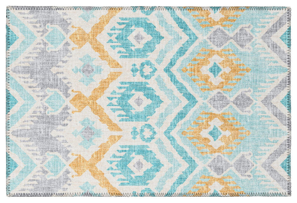 Indoor/Outdoor Sedona SN2 Spa Machine Washable 1'8" x 2'6" Rug