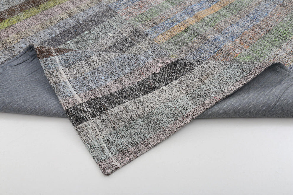 Rug N Carpet - Handmade Oriental 8' 1'' x 11' 6'' Vintage Patchwork Kilim Rug