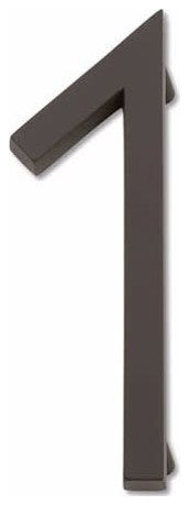 Atlas Homewares AVN1 Modern Avalon Address Number 1 - Aged Bronze