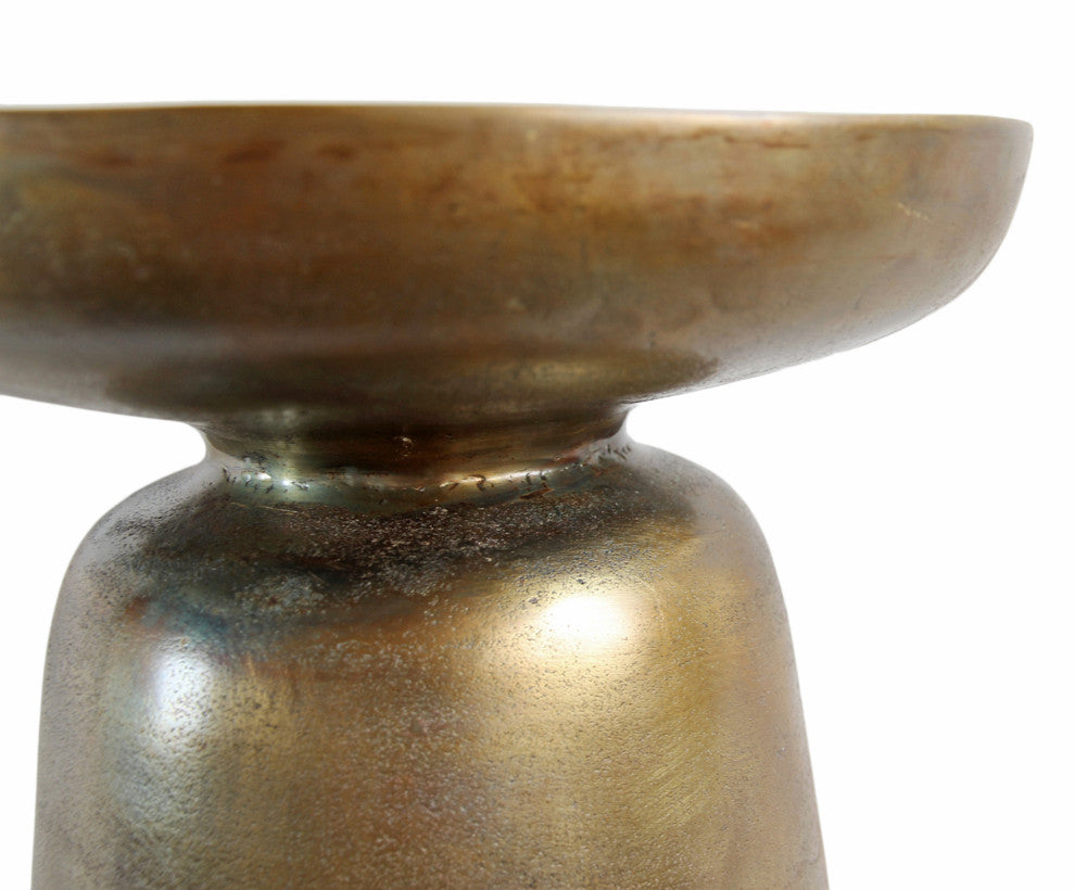 Ibiza Brass Finish Side Table