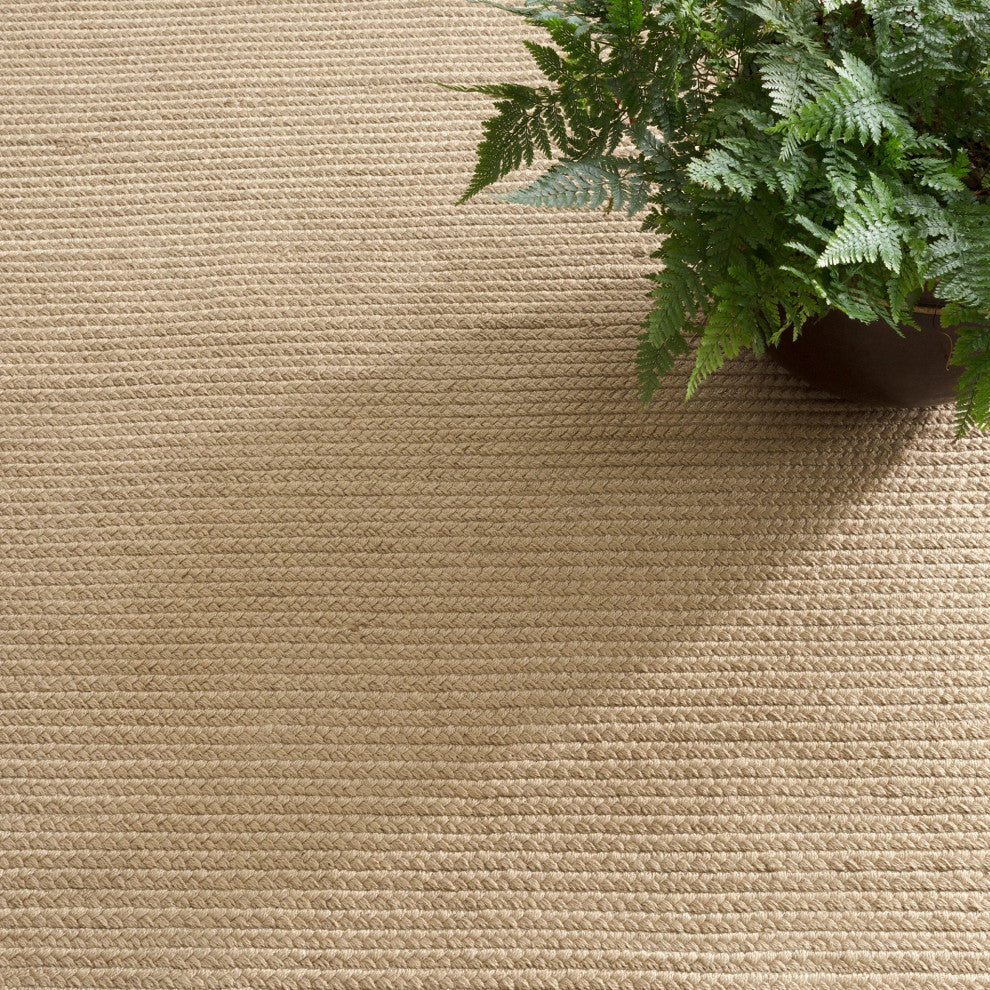 Dash & Albert Rio Braided Handwoven Indoor/Outdoor Rug, Natural, 5' x 8'