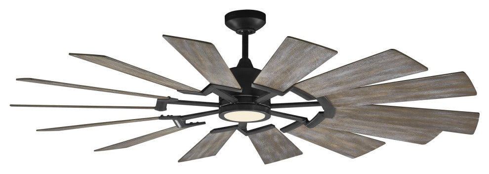 Prairie 62" LED Ceiling Fan Aged Pewter