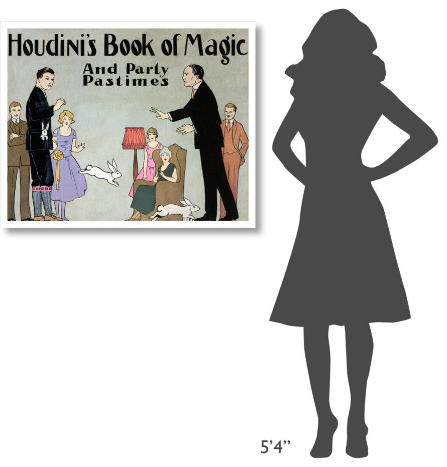 "Houdini's Book of Magic and Party Pastimes" Print by Harry Houdini, 38"x31"