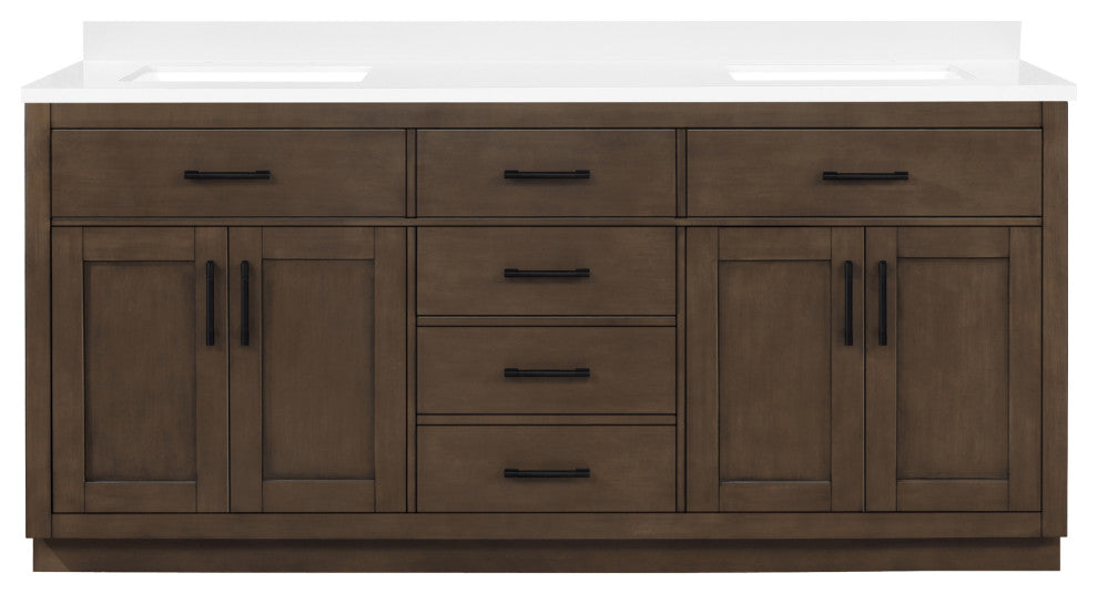 OVE Decors Bailey Vanity, Almond Latte, 72 Inches