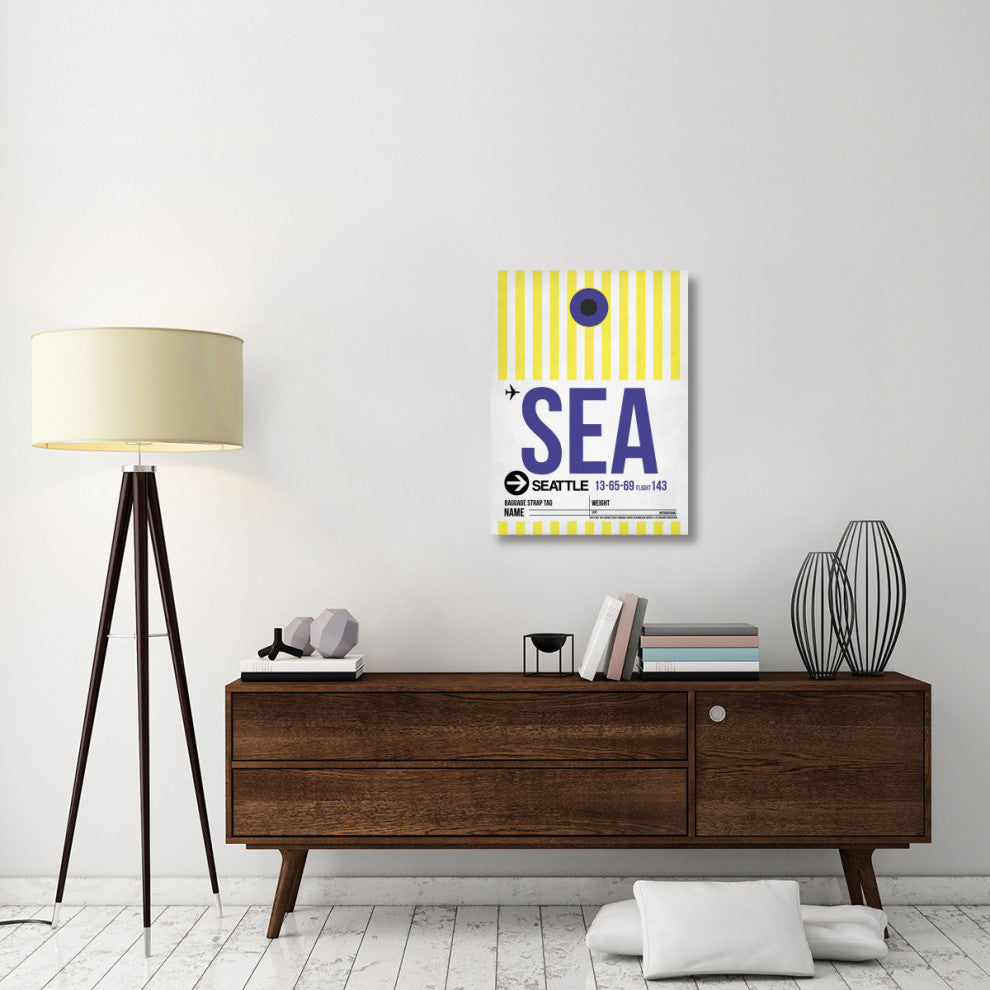 "SEA Seattle Luggage Tag 1" Fine Art Print