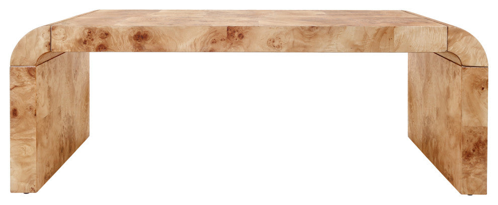 Adriel Burl Wood Coffee Table, Natural Burl