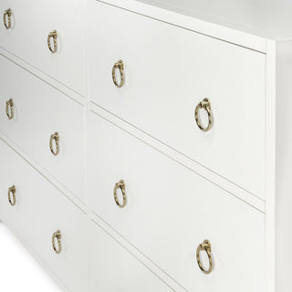 Lark 6 Drawer White Dresser, 5525304